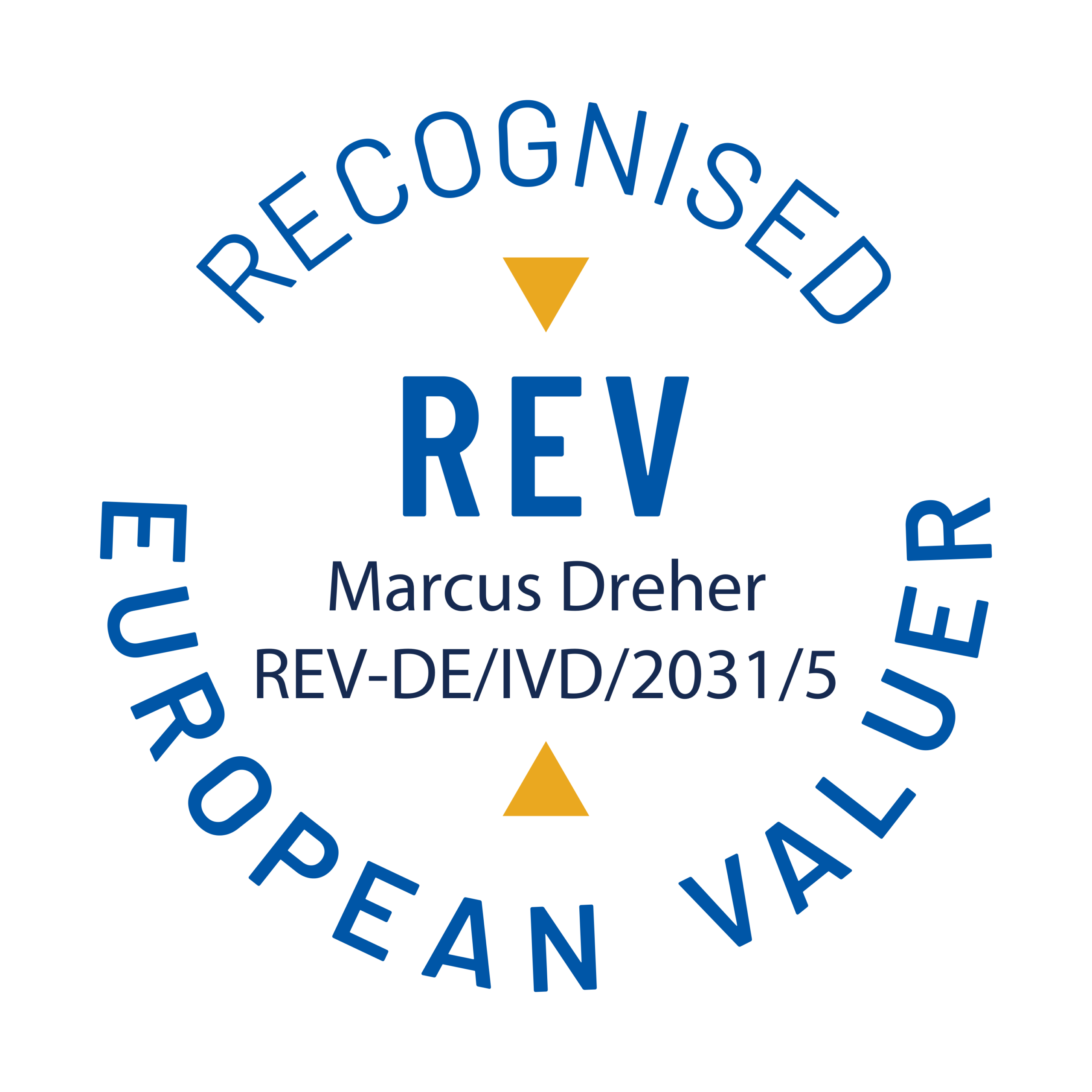 Logo Recognised European Valuer REV-Registrierungsnummer: REV-DE/IVD/2031/5